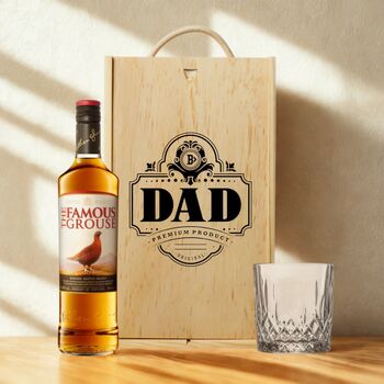 Best Dad Whisky Gift Set With Custom Lid, 7 of 12