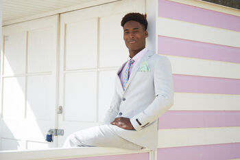 Mens Mint Green Gingham Print Cotton Pocket Square, 2 of 12