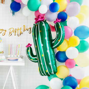 Cactus Shaped Large Foil Balloon, 4 of 6