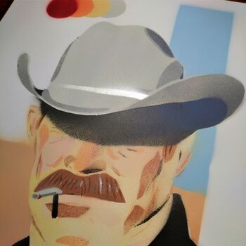 Cowboy 'Past Noon' Original Limited Edition Signed, 2 of 9