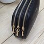 Triple Zip Cross Body Bag In Black, thumbnail 4 of 4