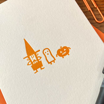 'Halloween Peeps' Letterpress Card, 2 of 4