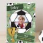 Personalised Photo Football Birthday Card, thumbnail 6 of 6