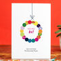 A Set Of Personalised Christmas Baubles Cards, thumbnail 2 of 3
