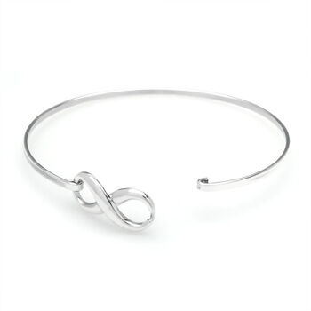 Sterling Silver Infinity Bangle, 2 of 6