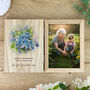 Personalised Forget Me Not Memorial Book Photo Frame, thumbnail 4 of 6