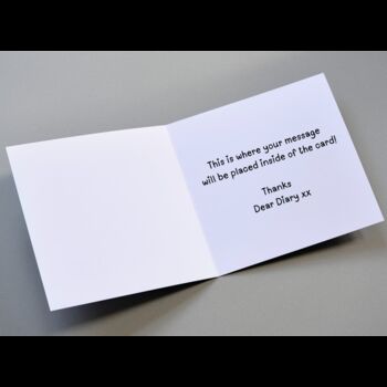 Sister Chapter 60 Personalised Luxury Birthday Card With Gems Sparkle Option And Any Age Or Family Member Gift For Her, 2 of 2