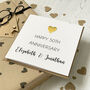 Personalised 50th Golden Wedding Anniversary Card, thumbnail 2 of 3