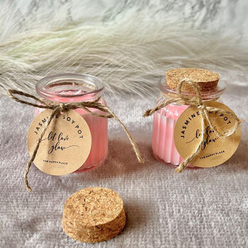 Jasmine Soy Wax Candles Set Of Two, 4 of 5