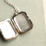 Sterling Silver Engraved Heirloom Locket Necklace, thumbnail 8 of 11