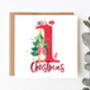 Personalised First Christmas Card Rabbit, thumbnail 1 of 4