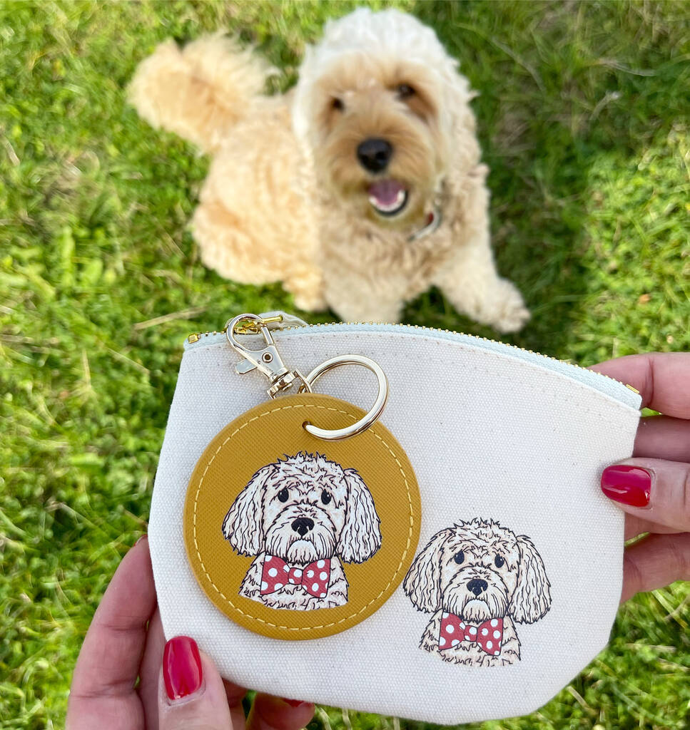 Personalised Dog Lover Purse And Keyring Set, 1 of 2