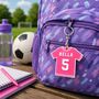 Personalised Football Shirt Keyring, thumbnail 2 of 10