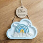 Personalised New Baby Gift Cloud Nursery Sign, thumbnail 5 of 5