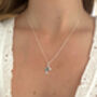Sterling Silver And Opal Dolphin Necklace, thumbnail 2 of 6