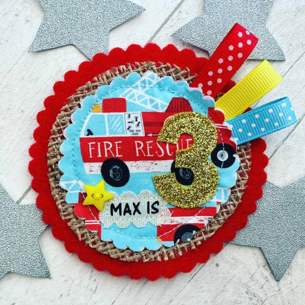 personalised-fire-engine-birthday-badge-by-stitching-dee-lights