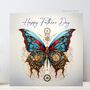 Father's Day Butterfly Watch Cogs Card, Steampunk, thumbnail 1 of 12