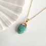 Apatite Blue Oval Gemstone Necklace, thumbnail 1 of 3