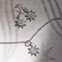 Sterling Silver Azelea Necklace, thumbnail 5 of 6