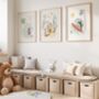 Whimsical Safari Animal Surfers Wall Art Print Set, thumbnail 3 of 5