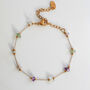 Non Tarnish Gemstone Nugget Bead Chain Bracelet, thumbnail 1 of 9