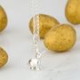 Bunny Necklace With Personalised Message Card, thumbnail 3 of 8