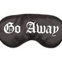 Go Away Gothic Satin Sleep Mask, thumbnail 3 of 3