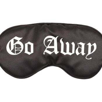 Go Away Gothic Satin Sleep Mask, 3 of 3