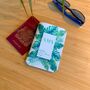 Passport Holder Personalised Green Leaves, thumbnail 1 of 4