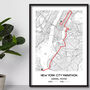 Personalised New York Marathon Gift Print, thumbnail 1 of 3