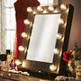 Faux Leather Broadway Hollywood Mirror, thumbnail 1 of 9