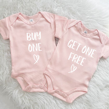 Buy One Get One Free Twin Babygrow Set, 8 of 9