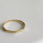 Faceted 18ct Gold Vermeil Plated Stacking Ring, thumbnail 1 of 7