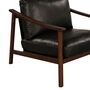 Norman Black Leather Armchair, thumbnail 5 of 6