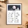 Wolf 2025 Lunar Calendar A4 Print, thumbnail 1 of 3