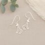 Stand Tall Stand Proud Sterling Silver Giraffe Hook Earrings, thumbnail 5 of 9