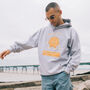 Staycation Men's Slogan Hoodie With Sun Graphic, thumbnail 3 of 4