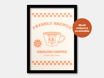 Freshly Brewed Ground Coffee Print, 4 of 5