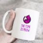 Funny Cat Mug: The Time Is Meow, thumbnail 2 of 4