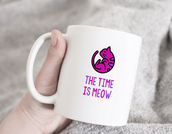 Funny Cat Mug: The Time Is Meow, 2 of 4