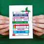 Personalised Cassette Tape Christmas Cards, thumbnail 3 of 5