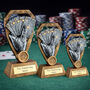 Personalised Poker Trophy Award – Royal Flush Hand Design, thumbnail 2 of 2