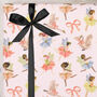 Three Sheets Of Children's Birthday Fairy Wrapping Paper, thumbnail 1 of 2