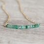 May Birthstone Real Emerald Necklace, thumbnail 7 of 9