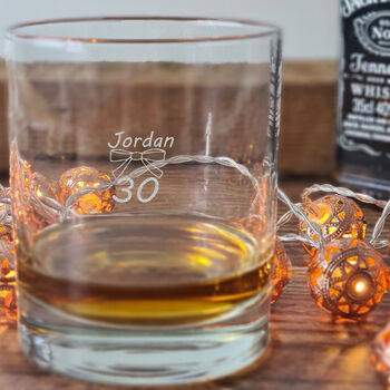 30th Birthday Engraved Whisky Glass, 4 of 10