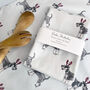 Schnauzer Dog Christmas Tea Towel, thumbnail 1 of 5
