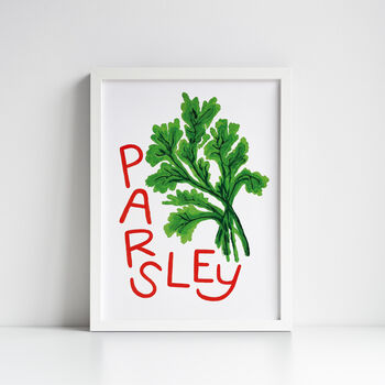 Parsley Herb Print From An Original Painting, 9 of 11