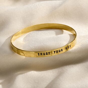 Personalised Textured Message Bangle, 2 of 6