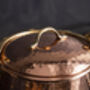 Hammered Copper Tea Flour Coffee Canister, 2500ml Food Storage Jar, thumbnail 8 of 10