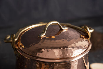 Hammered Copper Tea Flour Coffee Canister, 2500ml Food Storage Jar, 8 of 10